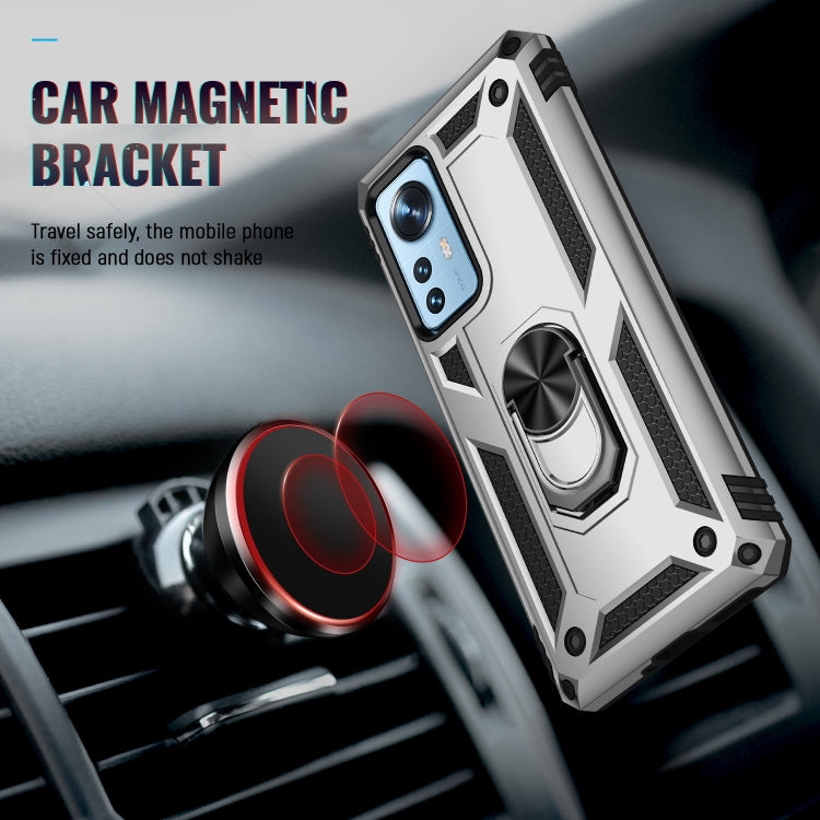 For Xiaomi 12 Shockproof TPU + PC Phone Case with Holder