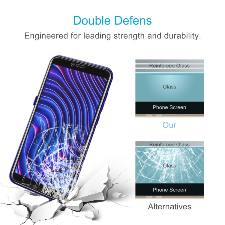50 PCS 0.26mm 9H 2.5D Tempered Glass Film For BLU C5 Max