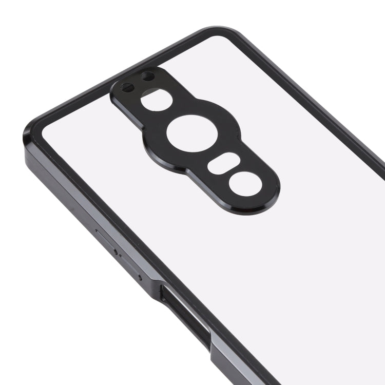 For Sony Xperia Pro-I HD Magnetic Metal Tempered Glass Phone Case(Black)