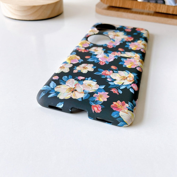 For Huawei P50 Pocket Small Floral PC Folding Phone Case