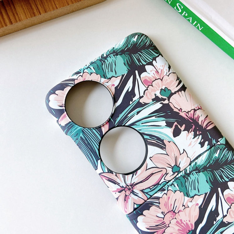 For Huawei P50 Pocket Small Floral PC Folding Phone Case