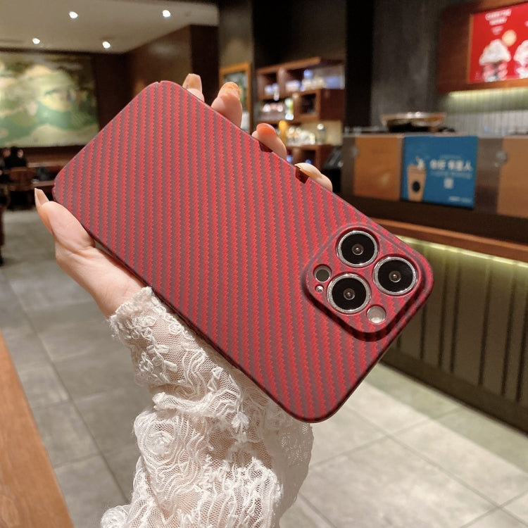 For iPhone 12 Kevlar Carbon Fiber Texture Protective Phone Case