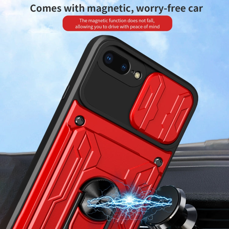 Sliding Camshield Card Phone Case For iPhone 7 Plus / 8 Plus