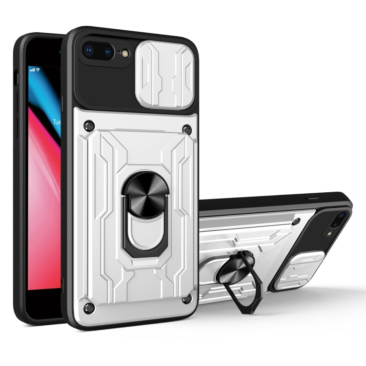 Sliding Camshield Card Phone Case For iPhone 7 Plus / 8 Plus