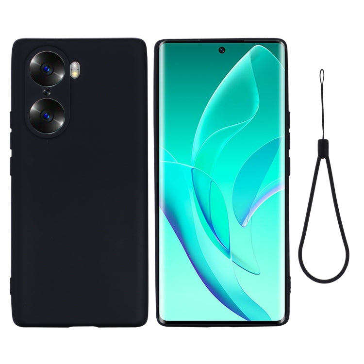For Honor 60 Pro Color Liquid Silicone Phone Case