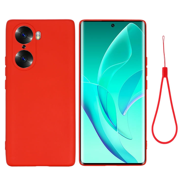 For Honor 60 Pro Color Liquid Silicone Phone Case