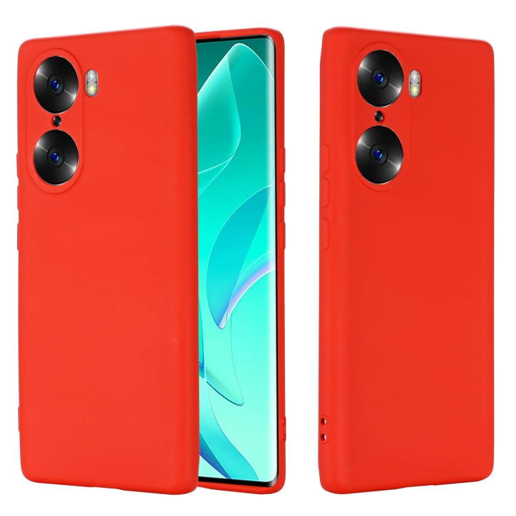 For Honor 60 Pro Color Liquid Silicone Phone Case