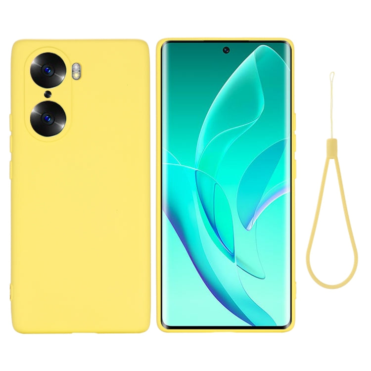 For Honor 60 Pro Color Liquid Silicone Phone Case