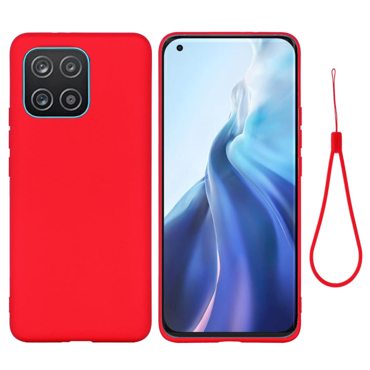 For Samsung Galaxy A03 166.6mm Color Liquid Silicone Phone Case