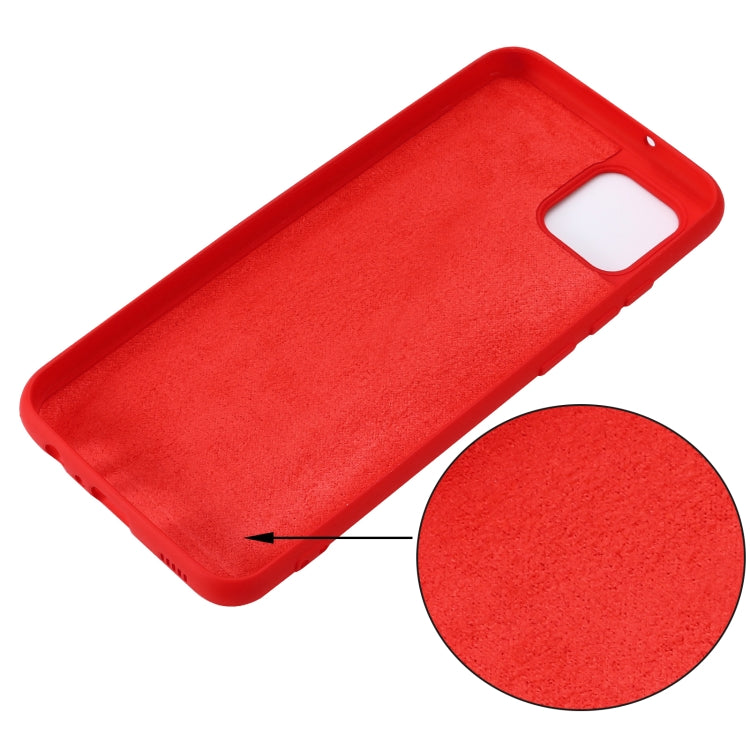 For Samsung Galaxy A03 166.6mm Color Liquid Silicone Phone Case