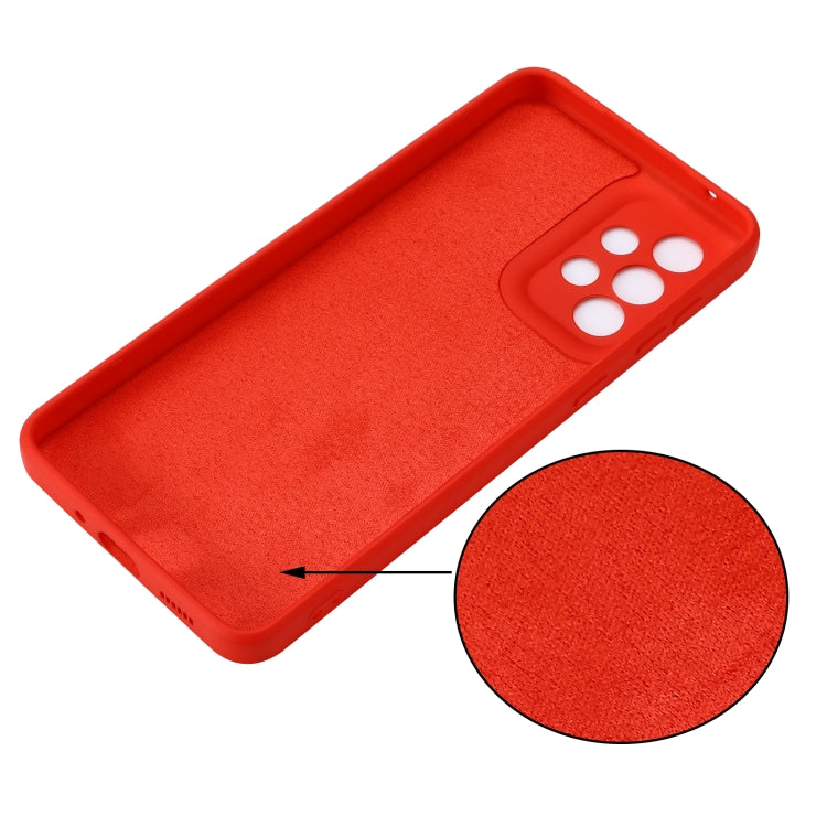For Samsung Galaxy A33 5G Color Liquid Silicone Phone Case
