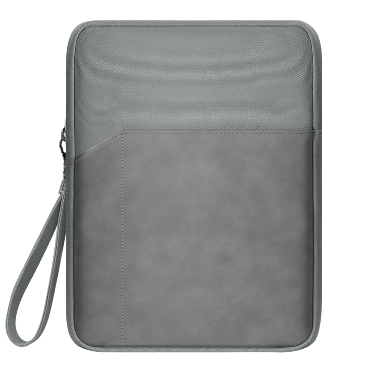 9.7-11 inch Universal Sheepskin Leather + Oxford Fabric Portable Tablet Storage Bag