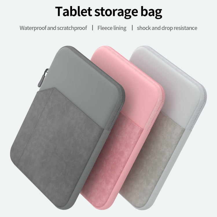 9.7-11 inch Universal Sheepskin Leather + Oxford Fabric Portable Tablet Storage Bag
