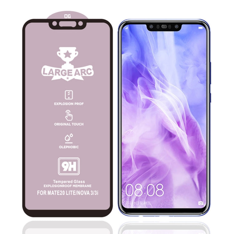 For Huawei nova 3 25 PCS 9H HD High Alumina Full Screen Tempered Glass Film