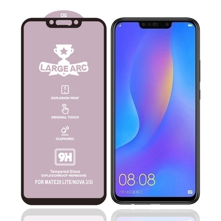 For Huawei nova 3i 25 PCS 9H HD High Alumina Full Screen Tempered Glass Film