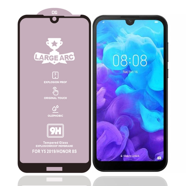 For Huawei Y5 (2019) 25 PCS 9H HD High Alumina Full Screen Tempered Glass Film