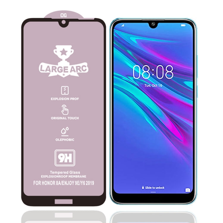 For Huawei Y6 (2019) 25 PCS 9H HD High Alumina Full Screen Tempered Glass Film