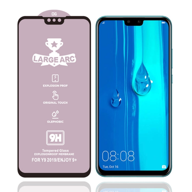 For Huawei Y9 (2019) 25 PCS 9H HD High Alumina Full Screen Tempered Glass Film