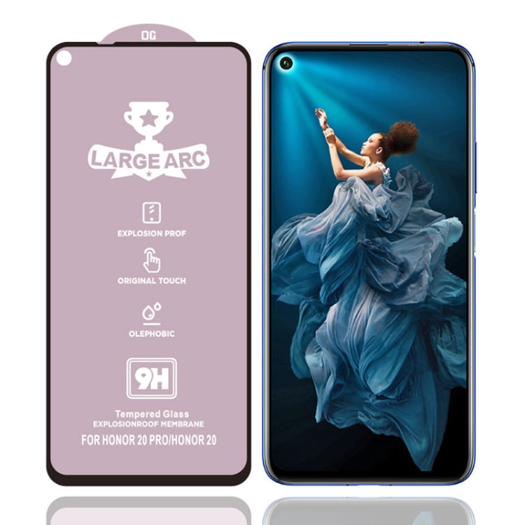 For Huawei Honor 20 25 PCS 9H HD High Alumina Full Screen Tempered Glass Film