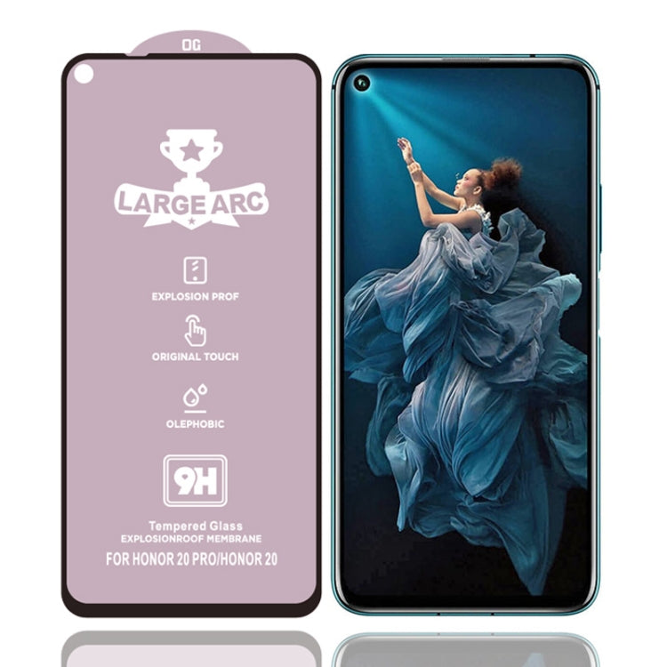 For Huawei Honor 20 Pro 25 PCS 9H HD High Alumina Full Screen Tempered Glass Film