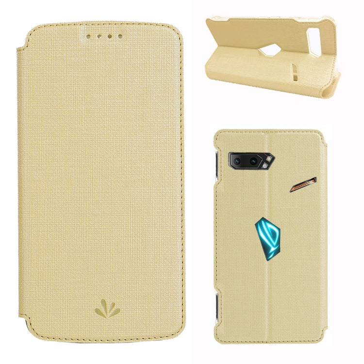 For Asus ROG Phone II    (ZS660KL) ViLi Magnet Horizontal Flip Shockproof TPU + PU Leather Protective Case  Card Slot & Holder