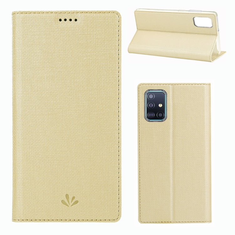 For Galaxy A51 ViLi Magnet Horizontal Flip Shockproof TPU + PU Leather Protective Case  Card Slot & Holder
