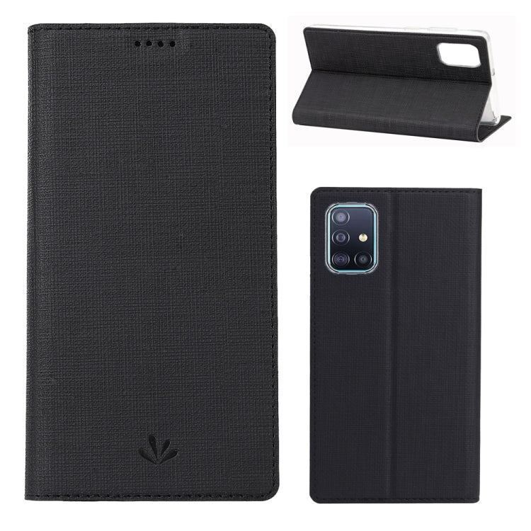 For Galaxy A71 ViLi Magnet Horizontal Flip Shockproof TPU + PU Leather Protective Case  Card Slot & Holder