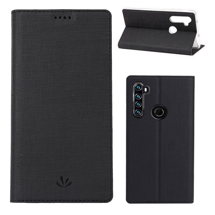 For Redmi Note 8T ViLi Magnet Horizontal Flip Shockproof TPU + PU Leather Protective Case  Card Slot & Holder