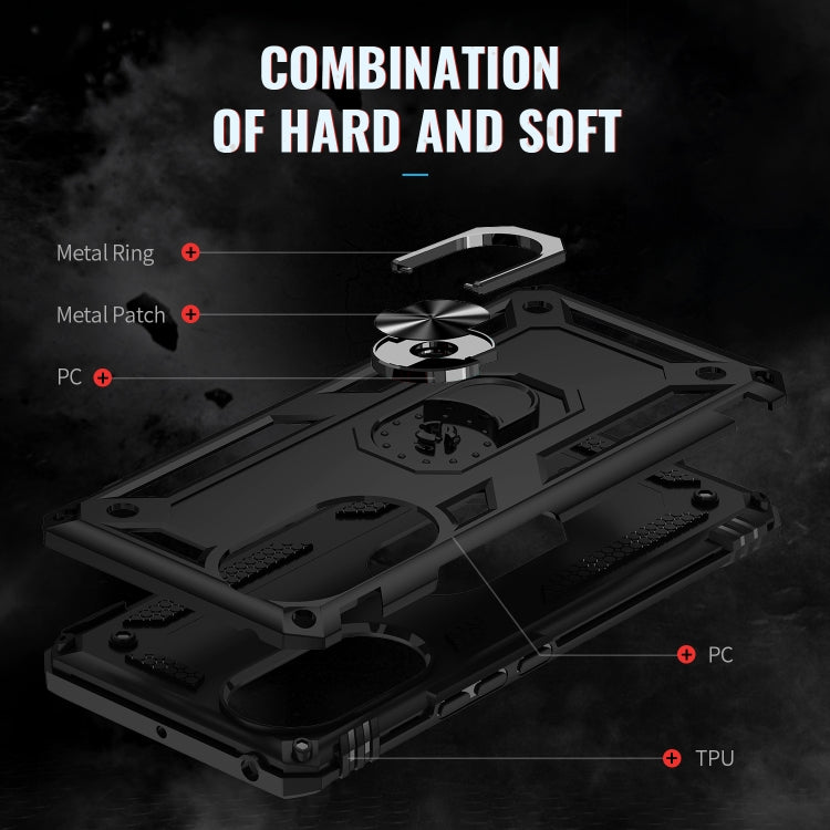 For Huawei nova 9 Shockproof TPU + PC Holder Phone Case