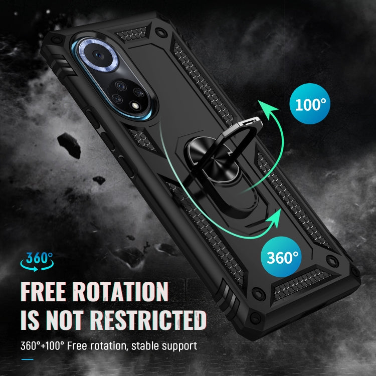 For Huawei nova 9 Shockproof TPU + PC Holder Phone Case