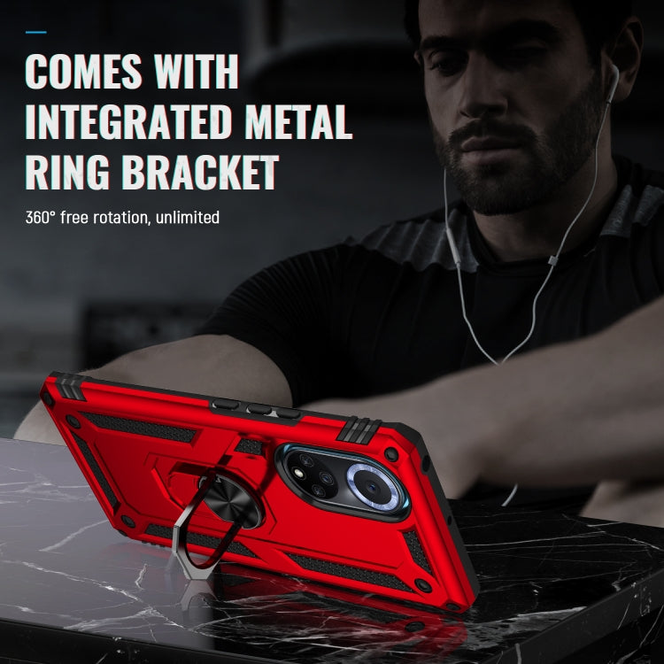 For Huawei nova 9 Shockproof TPU + PC Holder Phone Case