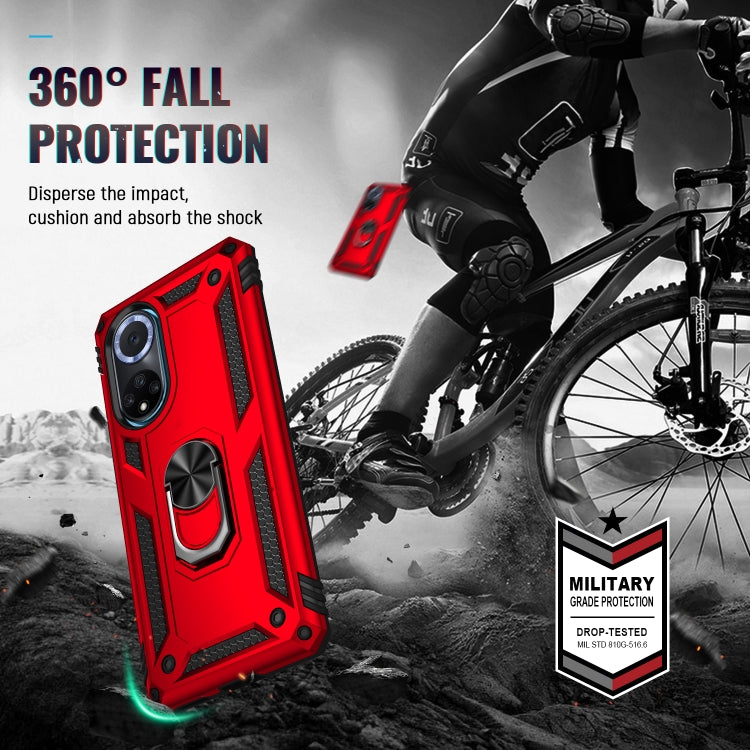 For Huawei nova 9 Shockproof TPU + PC Holder Phone Case