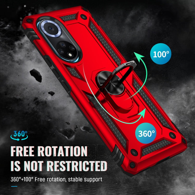 For Huawei nova 9 Shockproof TPU + PC Holder Phone Case