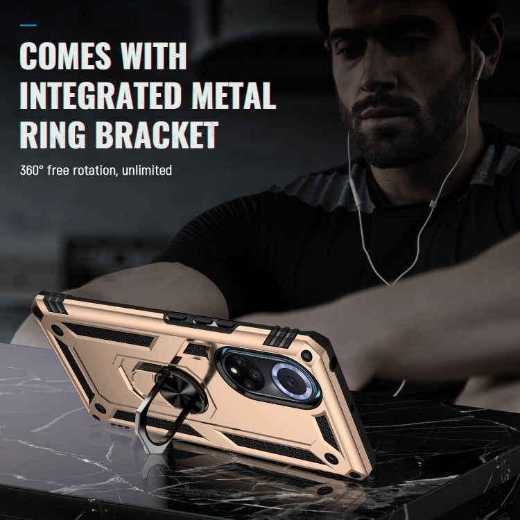 For Huawei nova 9 Shockproof TPU + PC Holder Phone Case