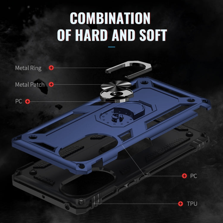 For Huawei nova 9 Shockproof TPU + PC Holder Phone Case
