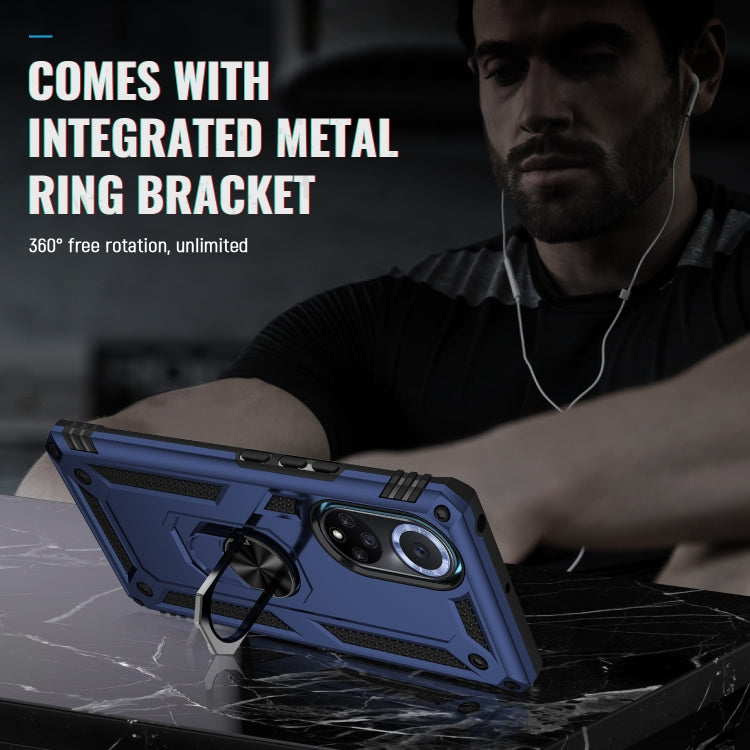 For Huawei nova 9 Shockproof TPU + PC Holder Phone Case
