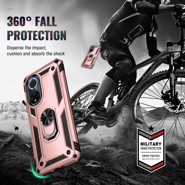 For Huawei nova 9 Shockproof TPU + PC Holder Phone Case
