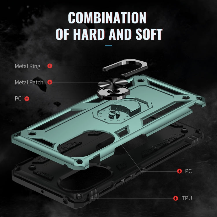 For Huawei nova 9 Shockproof TPU + PC Holder Phone Case