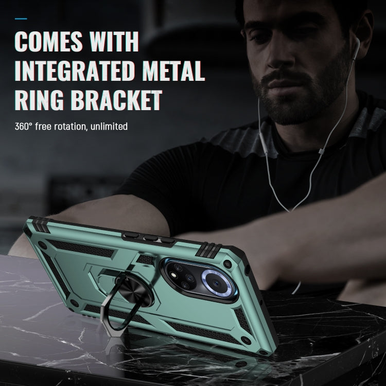 For Huawei nova 9 Shockproof TPU + PC Holder Phone Case