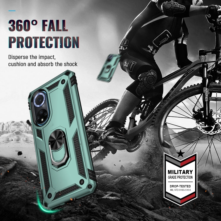 For Huawei nova 9 Shockproof TPU + PC Holder Phone Case
