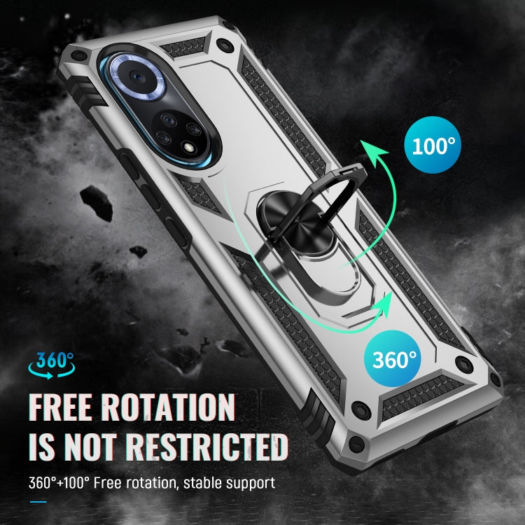 For Huawei nova 9 Shockproof TPU + PC Holder Phone Case