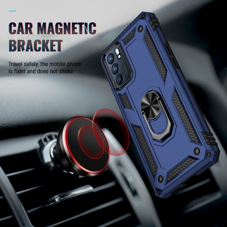 For OPPO Reno6 5G Shockproof TPU + PC Holder Phone Case