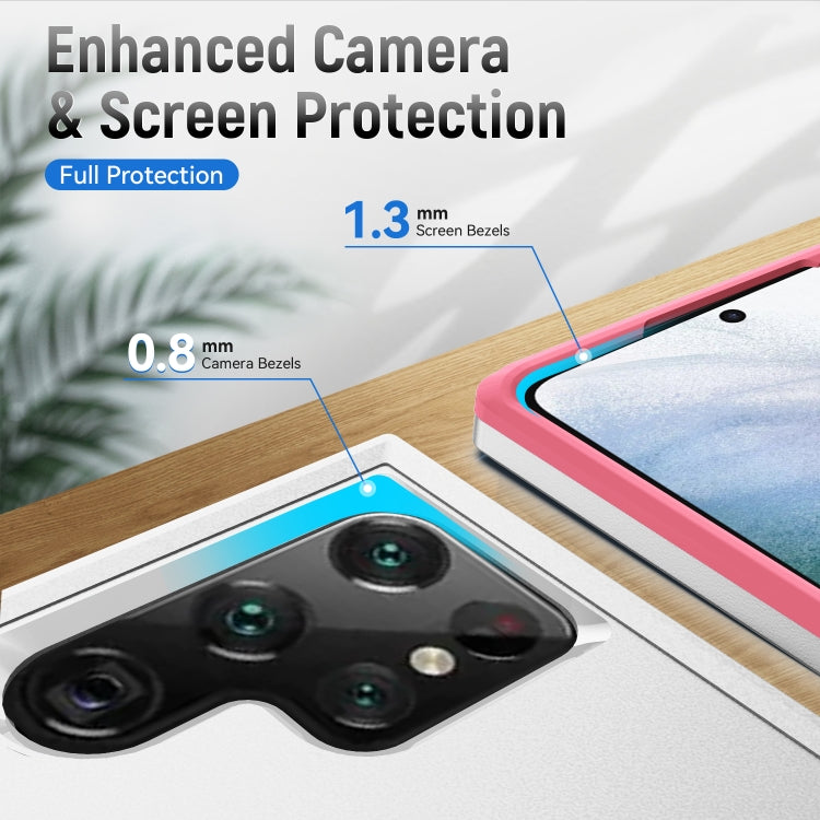 For Samsung Galaxy S22 Ultra 5G Pioneer Armor Heavy Duty PC + TPU Phone Case