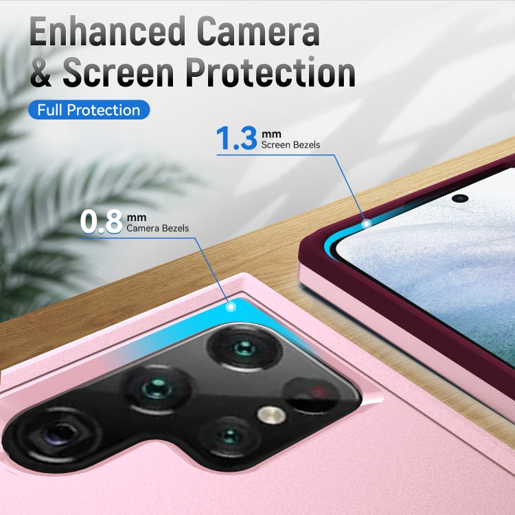 For Samsung Galaxy S22 Ultra 5G Pioneer Armor Heavy Duty PC + TPU Phone Case