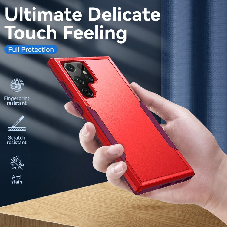 For Samsung Galaxy S22 Ultra 5G Pioneer Armor Heavy Duty PC + TPU Phone Case