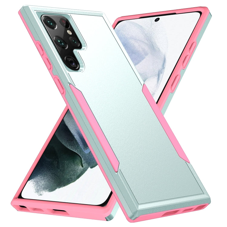 For Samsung Galaxy S22 Ultra 5G Pioneer Armor Heavy Duty PC + TPU Phone Case