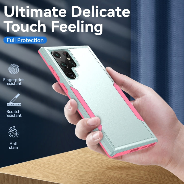 For Samsung Galaxy S22 Ultra 5G Pioneer Armor Heavy Duty PC + TPU Phone Case