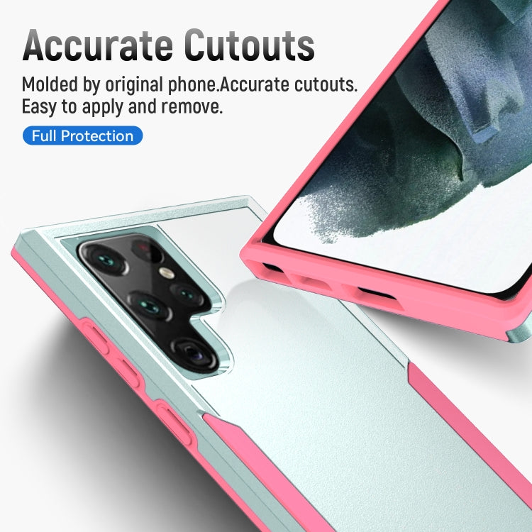 For Samsung Galaxy S22 Ultra 5G Pioneer Armor Heavy Duty PC + TPU Phone Case