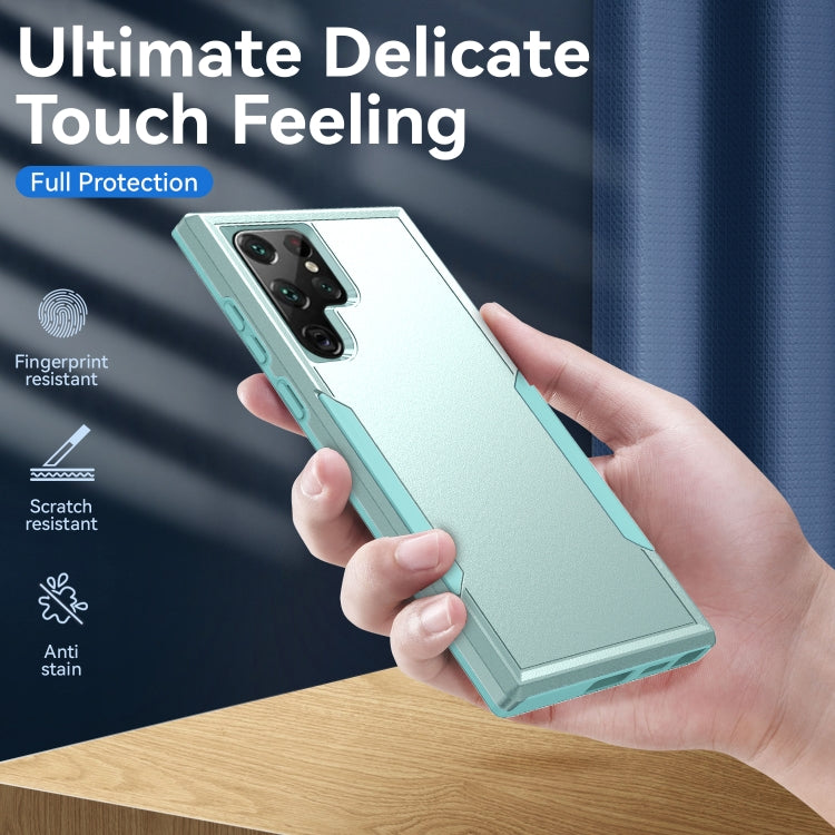 For Samsung Galaxy S22 Ultra 5G Pioneer Armor Heavy Duty PC + TPU Phone Case