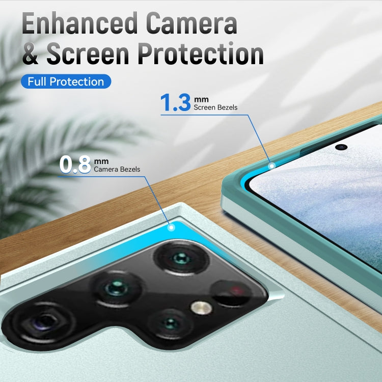 For Samsung Galaxy S22 Ultra 5G Pioneer Armor Heavy Duty PC + TPU Phone Case